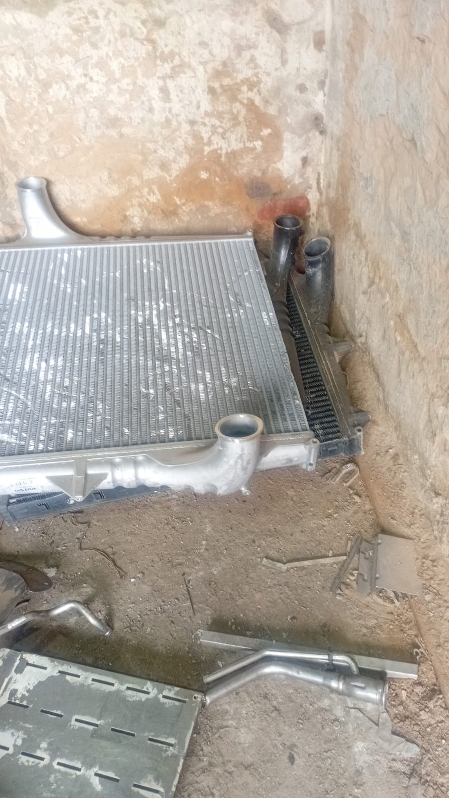 Radiator and intercooler